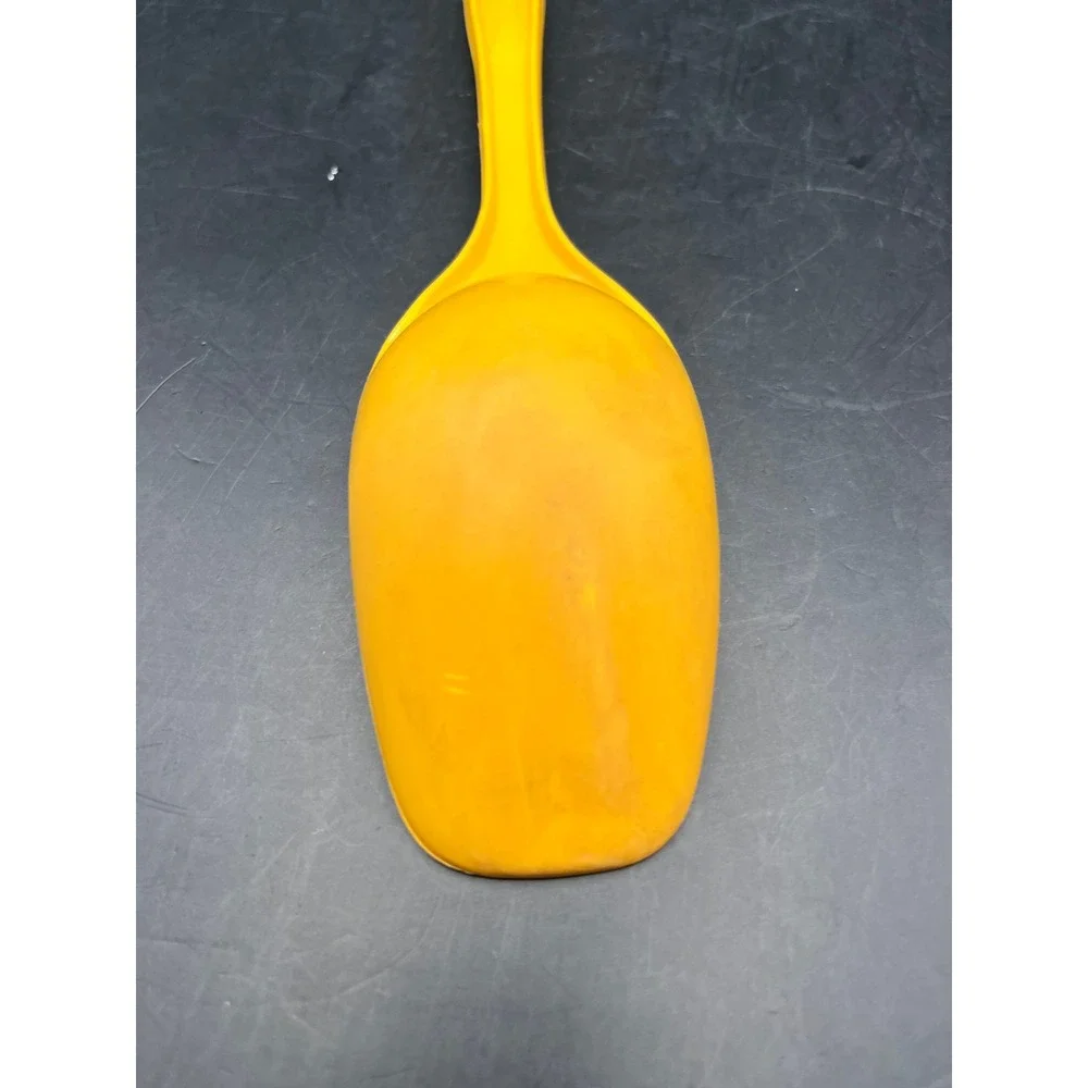 Yellow-Orange Foley Kitchen Scoop Spoon Serving Utensil Hole 11